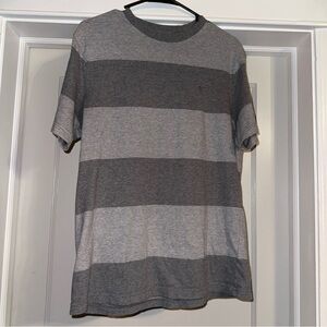 American Eagle Outfitters Gray Striped Tee